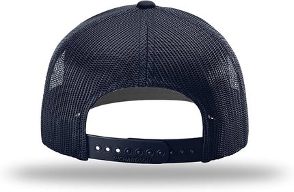 Richardson 112 Trucker Hat - Premium Adjustable Snapback Hat - Structured Six Panel Richardson Blank Caps