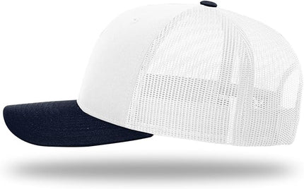 Richardson 112 Trucker Hat - Premium Adjustable Snapback Hat - Structured Six Panel Richardson Blank Caps