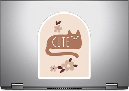 (1PC) Cute cat Flowers Sticker for Phone Tablet Laptop Car Truck Window | 5" Sticker