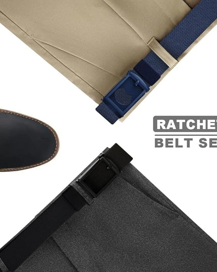 DOOPAI Stretch Canvas Belt for Men, Adjustable Elastic Holeless Web Belt for Casual, Golf, and Work, with Bottle Opener