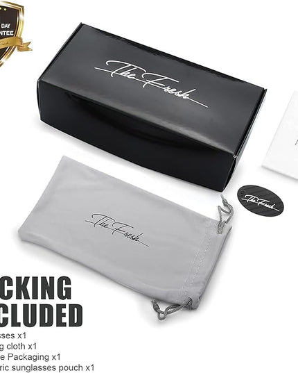 The Fresh Women's Oversized Square Jackie O Cat Eye Hybrid Butterfly Fashion Sunglasses - Exquisite Packaging