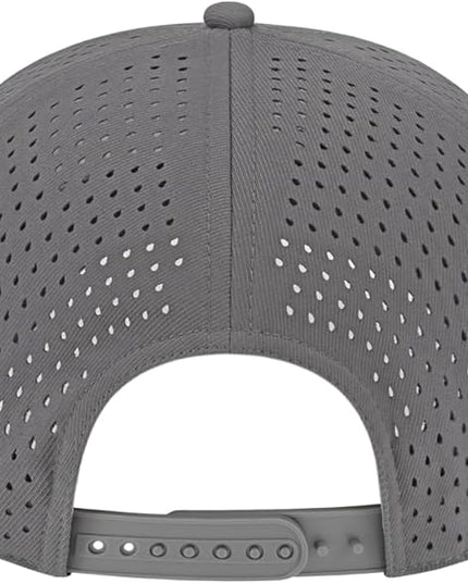 Cap America i8540 Premium Water-Resistant Perforated Medium Profile 5-Panel Cap w/UV Guard & Adjustable Snapback
