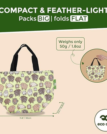 ECO CHIC Insulated Lunch Bag - Waterproof, Reusable Office Lunch Tote Bag for Women & Men - Durable Cooler in Cute Colorful Designs - Ideal for daily lunching