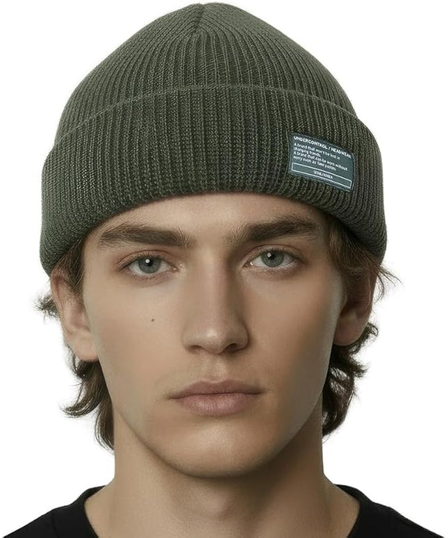 UNDERCONTROL Winter Trawler Fisherman Beanie Men Women Unisex Stylish Plain Docker Skull Hat Roll up Watch Cap Color Pack