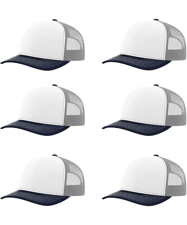 Richardson 112 Classic Six-Panel Adjustable Snapback Trucker Cap | Bulk Packs Available