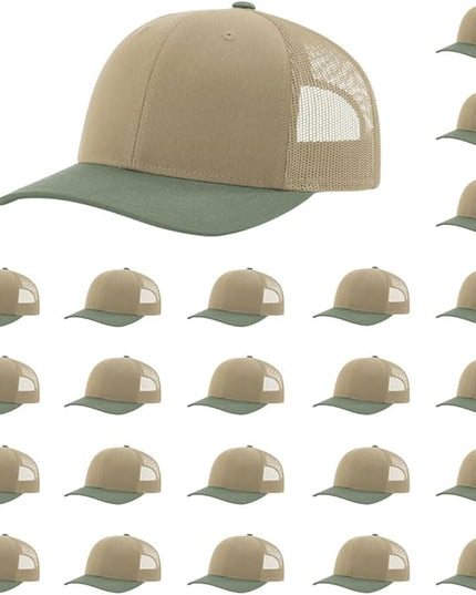 Richardson 112 Classic Six-Panel Adjustable Snapback Trucker Cap | Bulk Packs Available