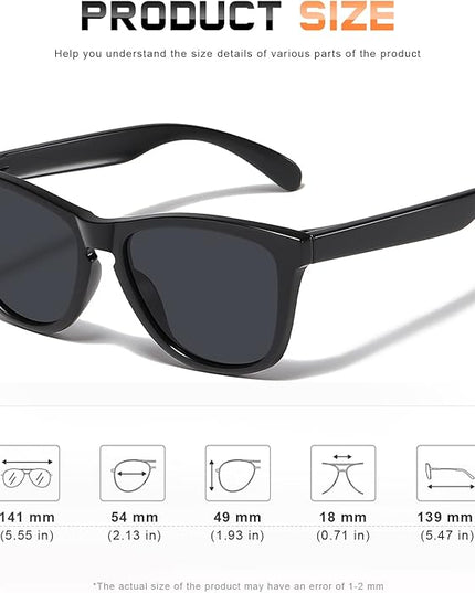DANAMY Sunglasses Womens Polarized Sunglasses for Women Trendy Designer Mirrored UV400 Protection Sun Glasses