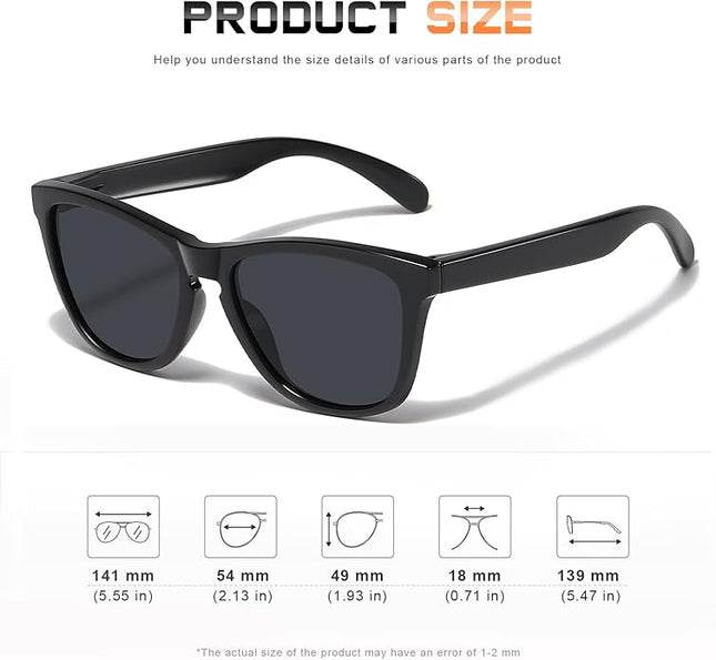 DANAMY Sunglasses Womens Polarized Sunglasses for Women Trendy Designer Mirrored UV400 Protection Sun Glasses