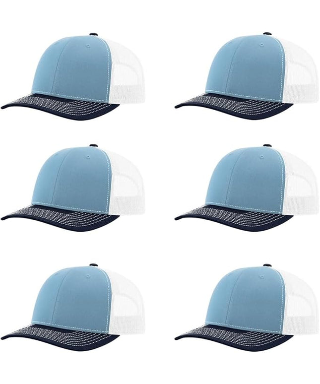Richardson 112 Classic Six-Panel Adjustable Snapback Trucker Cap | Bulk Packs Available