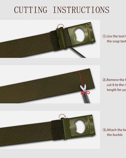 DOOPAI Stretch Canvas Belt for Men, Adjustable Elastic Holeless Web Belt for Casual, Golf, and Work, with Bottle Opener