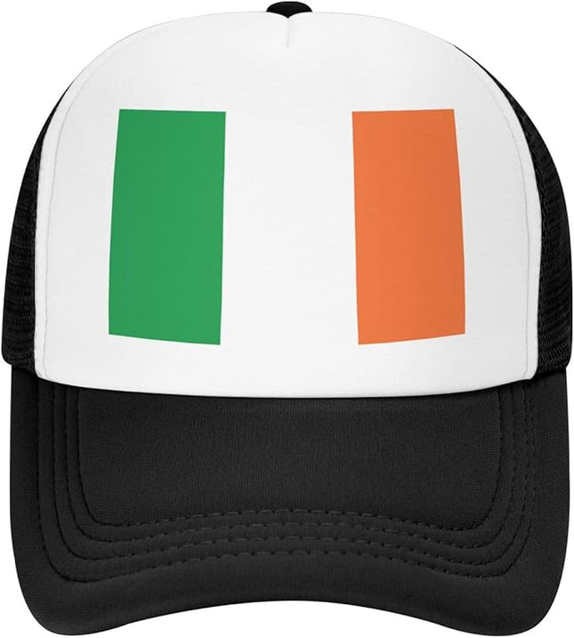 Cute Flag Baseball Cap for Men Women Mesh Trucker Hat Adjustable Patriotic Snapback Baseball Hat for Sports Running