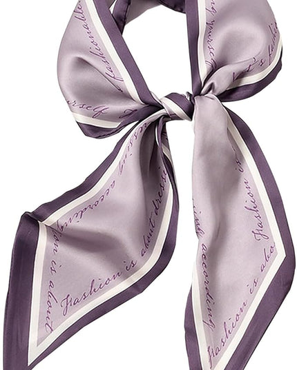 Head Scarf Purse Handle Neck Satin Hair Scarfs For Bag Lightweight Silky Long Thin Women's Fashion Scarves 59 * 5.9”