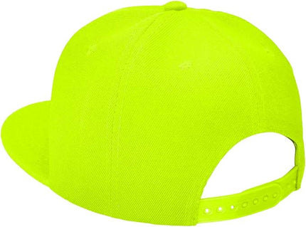 Classic Snapback Hat Cap Hip Hop Style Flat Bill Blank Solid Color Adjustable Size