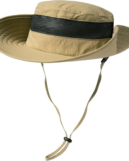 Oversized XL XXL Waterproof Sun Hat for Big Heads Mesh Bucket Hat Wide Brim Adjustable Packable Hiking Beach Fishing