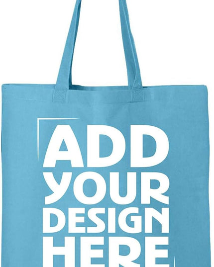 shop4ever Personalized Custom Design Your Own Eco Cotton Tote Reusable Shopping Bag Customizable Gift