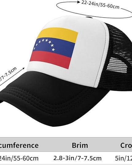 Cute Flag Baseball Cap for Men Women Mesh Trucker Hat Adjustable Patriotic Snapback Baseball Hat for Sports Running