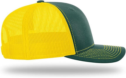 Richardson 112 Trucker Hat - Premium Adjustable Snapback Hat - Structured Six Panel Richardson Blank Caps