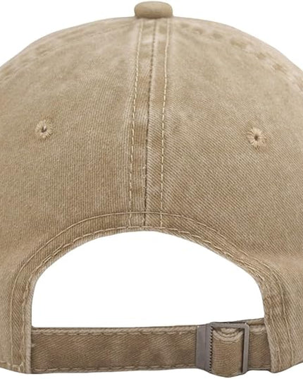 YEANIY Vintage Washed Cotton Plain Baseball Caps Adjustable Unstructured Soft Blank Casual Dad Ball Hats for Men Women