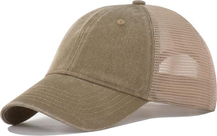 Comfy Vintage Trucker Baseball Hat- M/L/XL/XXL Women Men Unstructured Washed Dad Cap | Snapback | Soft Crown | Soft Mesh