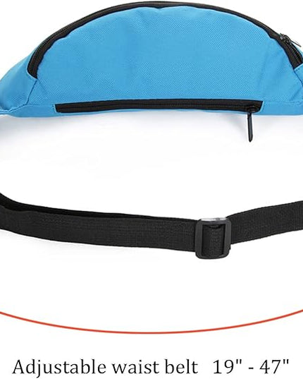 DAITET Crossbody Fanny Pack for Men&Women,Large Waist Bag & Hip Bum Bag with Adjustable Strap for Outdoors Workout Traveling Casual Running Hiking Cycling