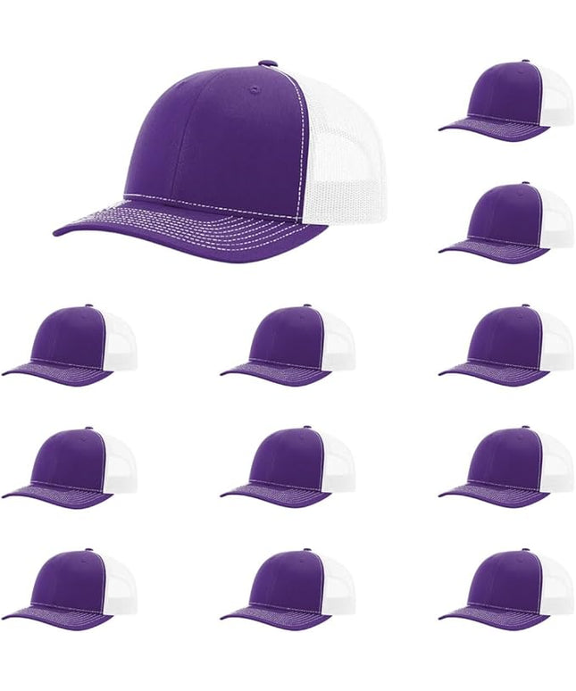 Richardson 112 Classic Six-Panel Adjustable Snapback Trucker Cap | Bulk Packs Available