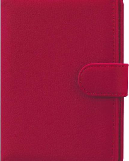 HOTCOOL Passport Holder Travel Essentials Airplane & Cruise Essentials Ship Leather Wallet Cover Case RFID Blocking Women & Men Vacation Travel Accessories Gifts Deals, Litchi - Hot Pink
