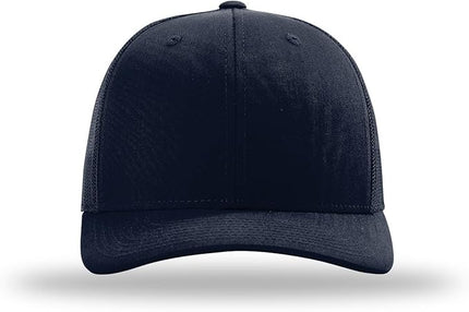 Richardson 112 Trucker Hat - Premium Adjustable Snapback Hat - Structured Six Panel Richardson Blank Caps