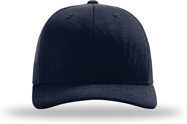 Richardson 112 Trucker Hat - Premium Adjustable Snapback Hat - Structured Six Panel Richardson Blank Caps