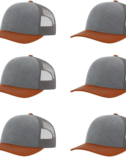 Richardson 112 Classic Six-Panel Adjustable Snapback Trucker Cap | Bulk Packs Available