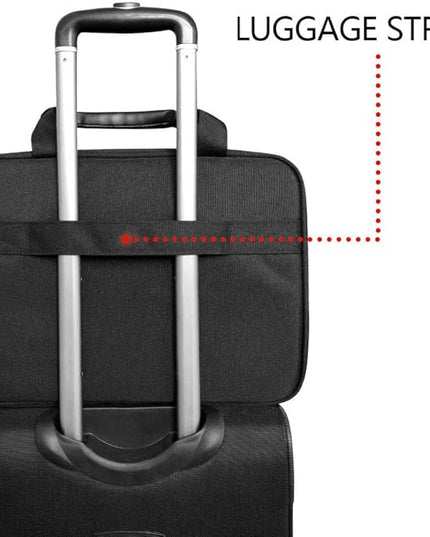 KROSER Laptop Bag 15.6 Inch Briefcase Messenger Bag Water Repellent Computer Case Shoulder Bag Durable Tablet Sleeve with RFID Pockets for Business/College/Women/Men - Black/Red