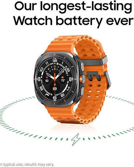 Samsung Galaxy Watch Ultra (2025) 47mm LTE Smartwatch, Titanium Casing, Advanced Sleep Coaching, Running Coach, Energy Score, Heart Rate Tracking, GPS, Titanium Blue [US Version, 2 Yr Warranty]