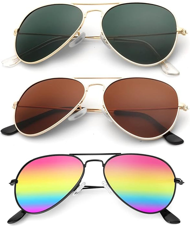 KALIYADI Classic Aviator Sunglasses for Men Women Driving Sun glasses Polarized Lens UV Blocking