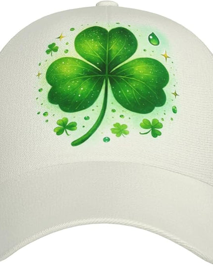 St. Patrick's Day Baseball Cap, Irish Green Clover Trucker Hat for Men Women, Fashion Adjustable Sun Visor Dad Hat