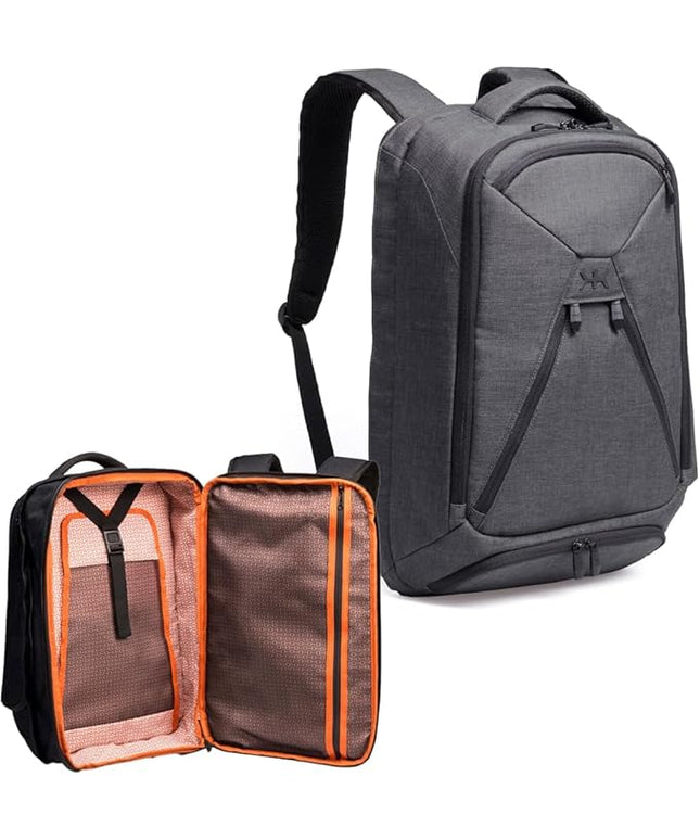 Knack Series 1 Laptop Backpack Fits up to 15 Inch - Knack Bags Carry-On Backpack, TSA Approved, Expandable Travel Backpacks (Savile Gray, Medium)