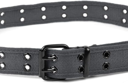 Boxed Gifts Parquet Casual Canvas Belt - Double Hole, Double Grommets for Men & Women
