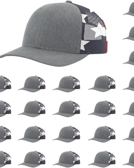 Richardson 112 Classic Six-Panel Adjustable Snapback Trucker Cap | Bulk Packs Available