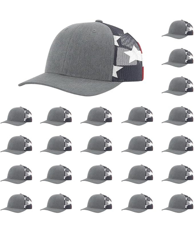 Richardson 112 Classic Six-Panel Adjustable Snapback Trucker Cap | Bulk Packs Available