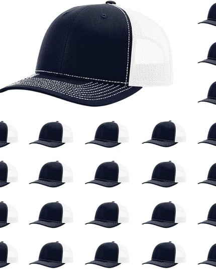 Richardson 112 Classic Six-Panel Adjustable Snapback Trucker Cap | Bulk Packs Available