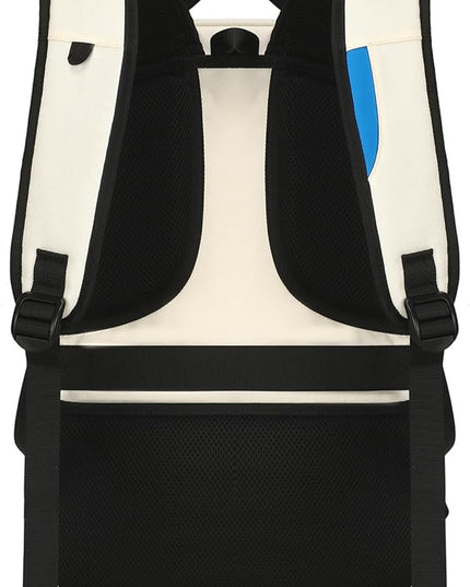 DUSLANG 17 Inch Laptop Backpack for Travel Water Resistant College Backpack for Women Laptop Bag with USB Charging Port and Clear Toiletry Bag Work Backpack,Beige A