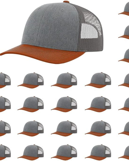 Richardson 112 Classic Six-Panel Adjustable Snapback Trucker Cap | Bulk Packs Available