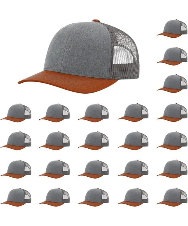 Richardson 112 Classic Six-Panel Adjustable Snapback Trucker Cap | Bulk Packs Available