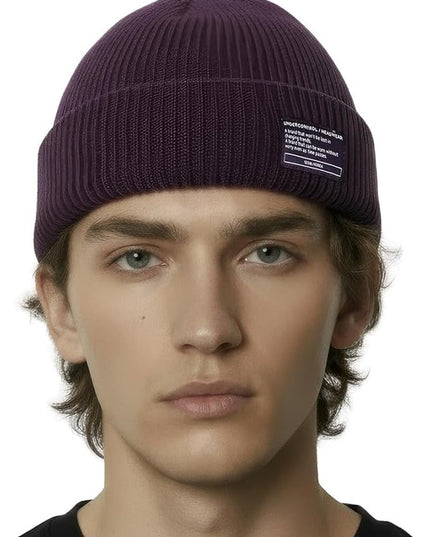 UNDERCONTROL Winter Trawler Fisherman Beanie Men Women Unisex Stylish Plain Docker Skull Hat Roll up Watch Cap Color Pack