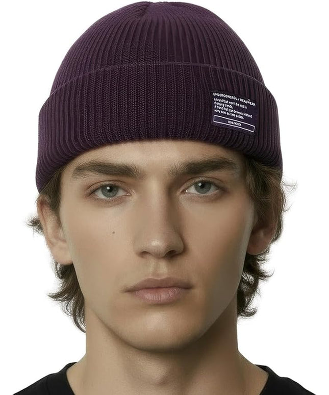 UNDERCONTROL Winter Trawler Fisherman Beanie Men Women Unisex Stylish Plain Docker Skull Hat Roll up Watch Cap Color Pack