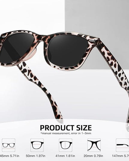 MEETSUN Polarized Sunglasses for Women Men Classic Retro Square Frame Driving Sun Glasses UV Protection