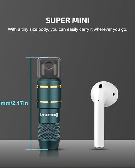 OLIGHT IMINI 2 EDC Rechargeable Keychain Flashlight, 50 Lumens Compact and Portable Mini LED Keyring Lights with Built-in Battery Ideal for Everyday Carry and Emergencies (Dream Blue)