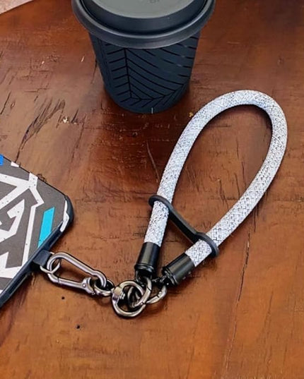 Phone Lanyard Wrist Strap Phone Strap Wrist Lanyard for Cell Phone Around the Hand with Lanyard Patch (Camo White)