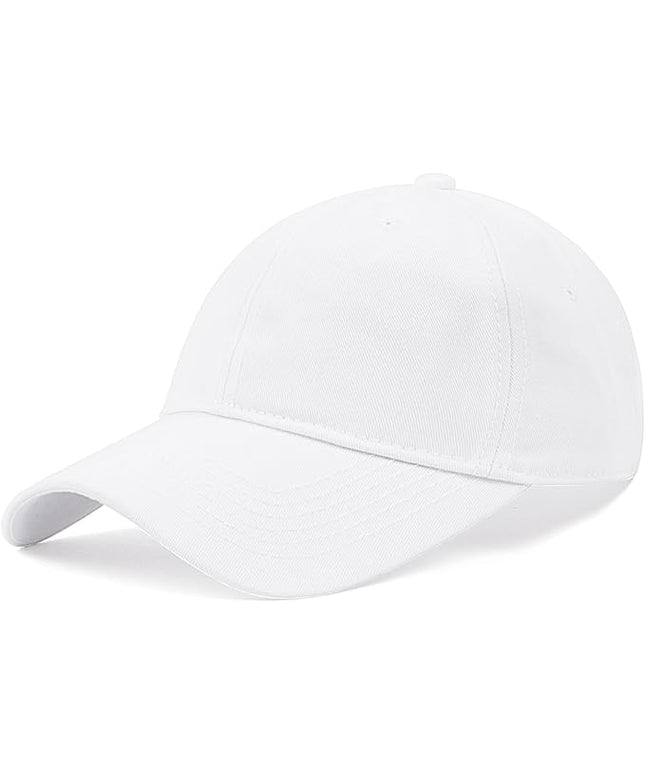 Zylioo XL XXL Oversize Baseball Cap, 100% Cotton Adjustable Dad Hat for Big Heads 23.5"-25.5", Soft Crown Large Size Cap