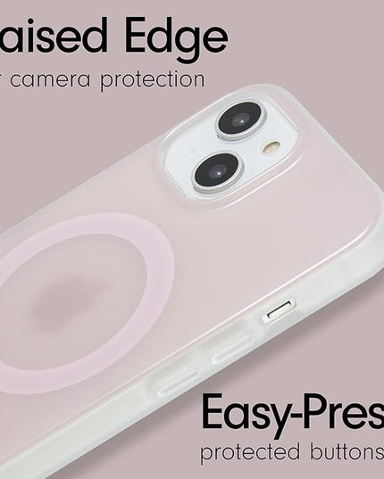 Sonix Protective Phone Case for iPhone 15, 14, 13 | Compatible with Magsafe | 10ft Drop Tested | Jelly Champagne