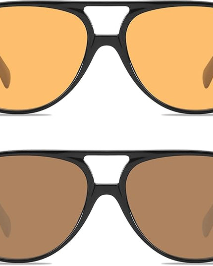 YDAOWKN Retro Aviator Sunglasses for Women Mens Large Frame Classic Vintage 70s Sun Glasses Aviators