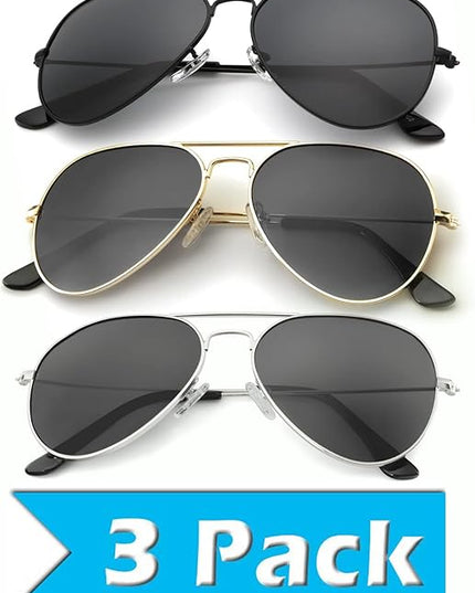 KALIYADI Classic Aviator Sunglasses for Men Women Driving Sun glasses Polarized Lens UV Blocking